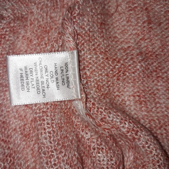 Pink Long Sleeve Pocket Tee | Designer Brand Lou & Grey LOFT | Women’s | Linen - Picture 10 of 10